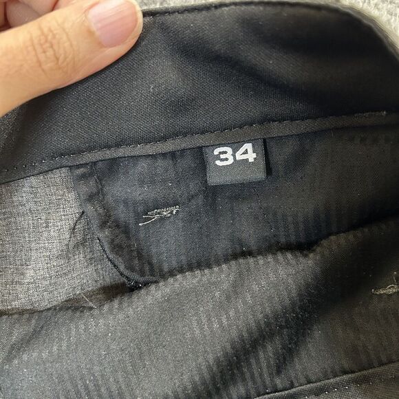 Volcom Shorts Mens 34 Gray Surf & Turf 4 Way Stretch Zip Pocket Hybrid Flat - Picture 11 of 13